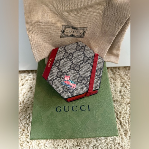 NIB Gucci Whimsy Derpy Cat GG Supreme Coated Stationary notebook. - Picture 1 of 4
